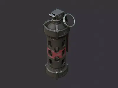 Offhand Grenade Sequencer Device Low-poly 3D model