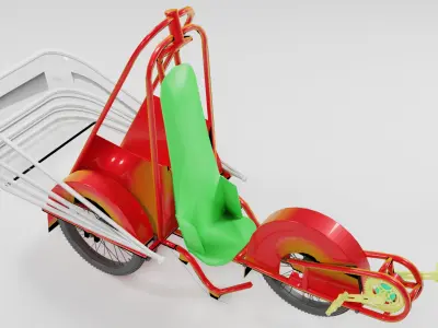 Delivery Trike Concept - JET SNAIL 3D model