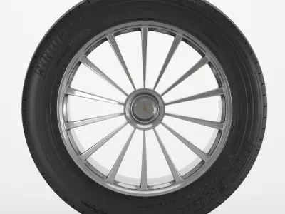 Car-wheel car tire 3D model