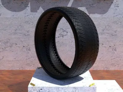 ORTAS TIRE NO 37 GAME READY Low-poly 3D model