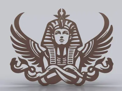 Egyptian Symbols - 059 - Topology Low-poly 3D model