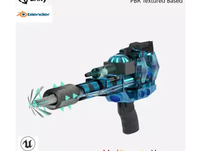 MadGamers Harpoon Low-poly 3D model