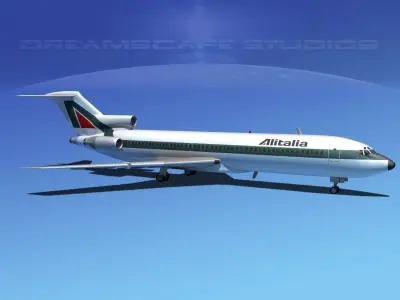 Boeing 727-200 Alitalia 3D model