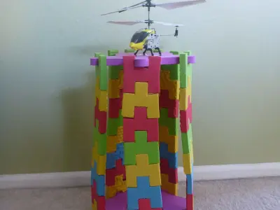 RC Hobby Micro Helicopter Heli Pad Low-poly 3D model