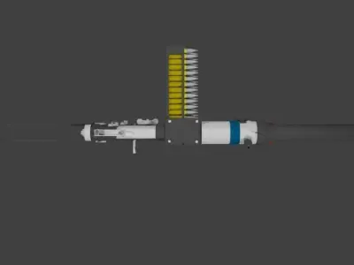 Metro 2033 Gun Low-poly 3D model