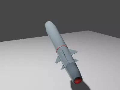 Missile Brahmos 3D model