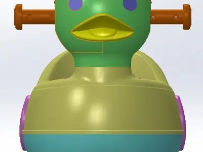 Baby Potty Assembly 3D model