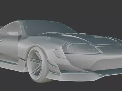 TOYOTA SUPRA HYCADE STAGE 2 Low-poly 3D model