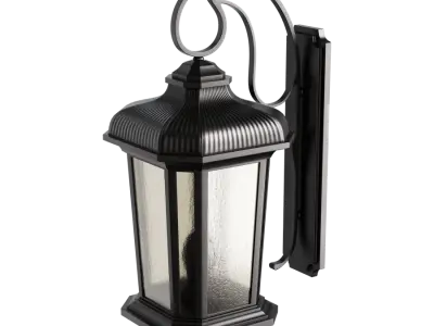  Vintage Outdoor Sconce Model, Black 