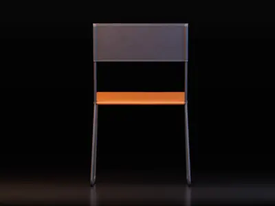 Modern Metal Chair 3D model