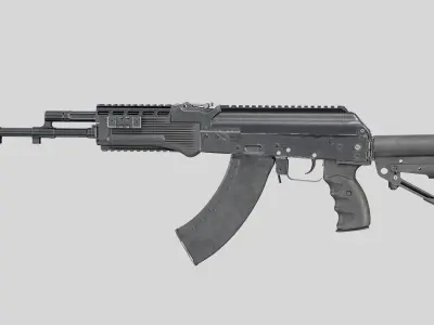 AK-203 Low-poly 3D model