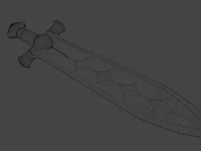 Star Sword Free low-poly 3D model