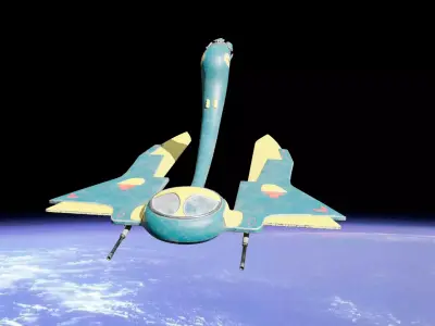 Nave espacial  Low-poly 3D model