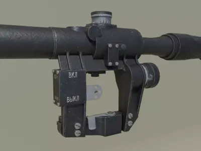 PSO-1 Sniper Scope Low-poly Low-poly 3D model