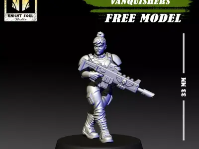 Vanquishers Shock Troops Free Model Free 3D print model
