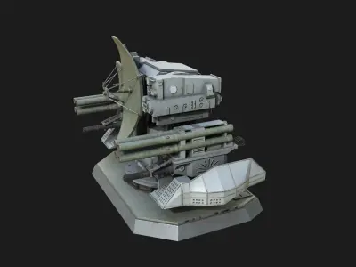 Kashtan CIWS CADS-N-1 SA-N-11 Low-poly 3D model