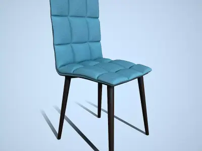 Modern dining chair Free low-poly 3D model