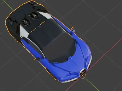 Buggati Chiron Free 3D model