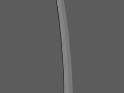 Simple Low-Poly Katana Free low-poly 3D model