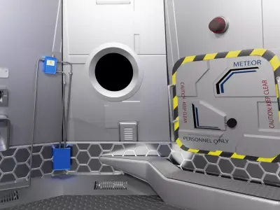 Sci-fi Space Pod 3D model