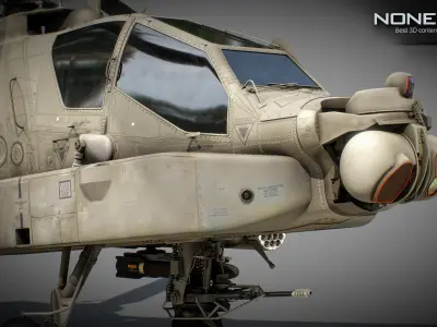 Boeing AH-64D Apache Longbow Attack Helicopter 3D model