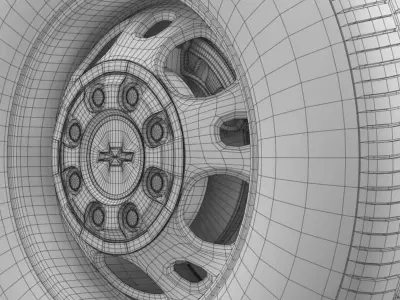 Chevrolet Silverado 2500HD 2wd crew 2008 3D model