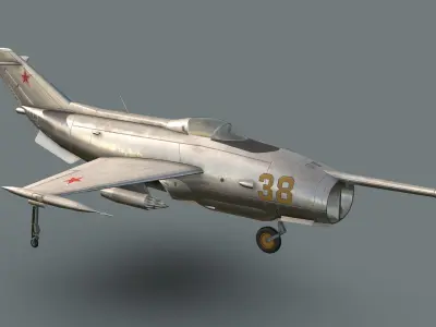 Yakovlev Yak-36 VTOL Low-poly 3D model