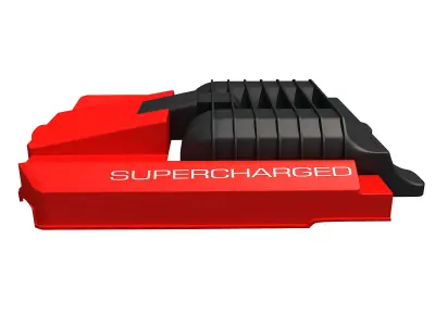 Red Engine Cover 3D 3D model