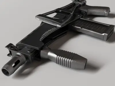 Machine gun cp-3m 3D model