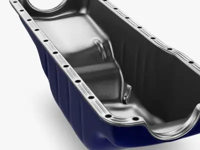 Oil Pan Blue 3D model