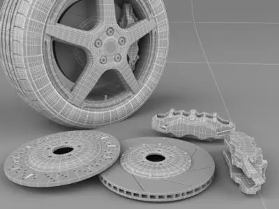 BBS wheel 3D model