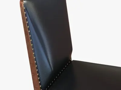 art deco dining chair 3D model