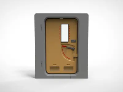 sci fi door 9 3D model