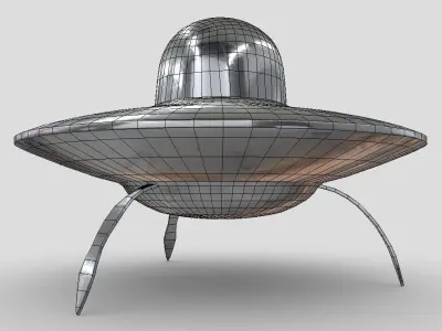 CC0 - UFO Free low-poly 3D model
