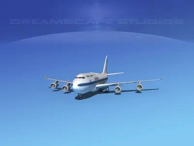Boeing 747-400 Iceland Air 3D model