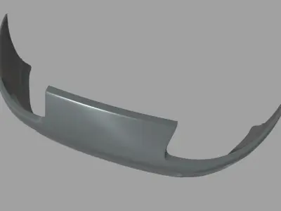 Front Bumper Toyota Supra Low-poly 3D model