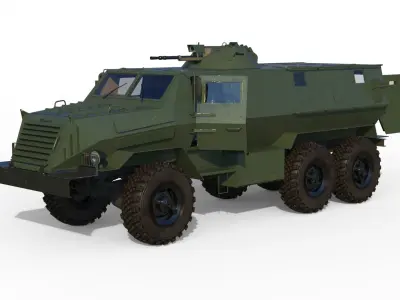 Ural Chekan MRAP Wagner PMC 3D model