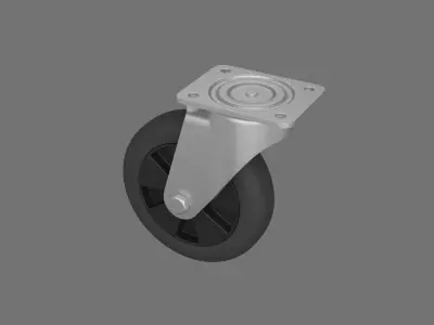 Caster weel 3D model