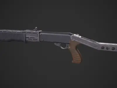 Franchi SPAS 12 Low-poly 3D model