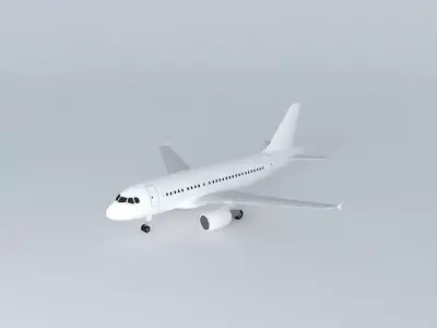 Template Airbus A318 3D model