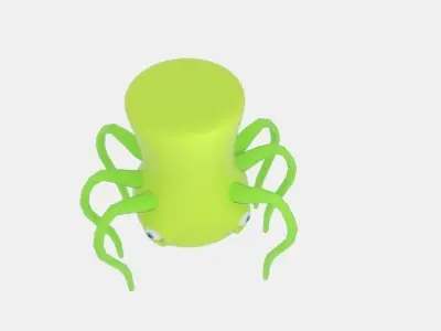 Spider Alien X Low-poly 3D model