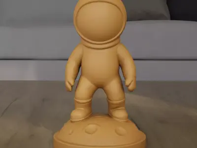 Minimalist Astronaut Statue 3D Printable STL File 3D print model