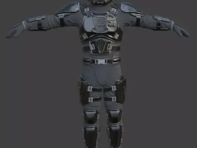 Astronaut Spacesuit 3D Model 3D model 23