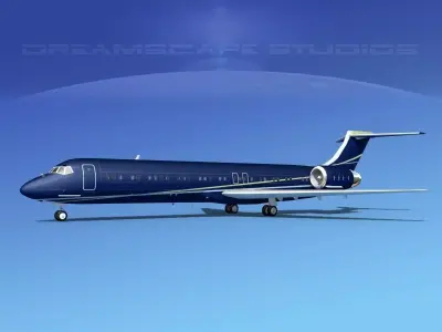 McDonnell Douglas MD-87 Corporate 3 3D model