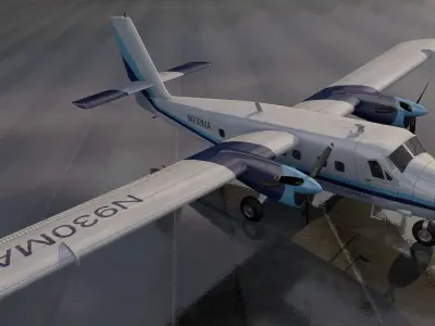De Havilland Canada DHC-6 Twin Otter 3D model