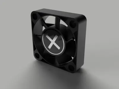 40mm computer fan - Xilence Performance C Series 40 mm Black 3D model