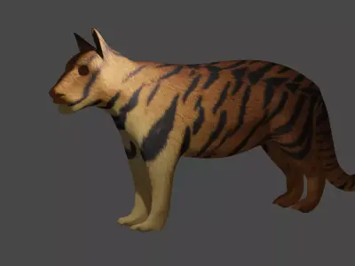 tiger Low-poly 3D model