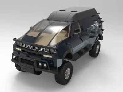 Truck from the movie Tango and Cash 3D model