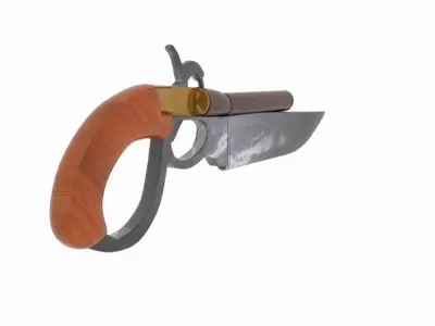 Knife Gun Repro 3D model