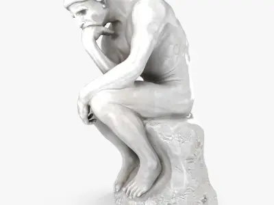 The Thinker Sculpture 3D model